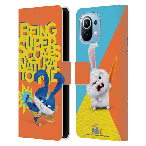 The Secret Life of Pets 2 II For Pet's Sake Snowball Rabbit Bunny Costume Leather Book Wallet Case Cover For Xiaomi Mi 11