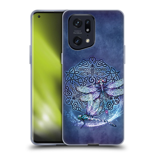 Brigid Ashwood Celtic Wisdom Dragonfly Soft Gel Case for OPPO Find X5 Pro