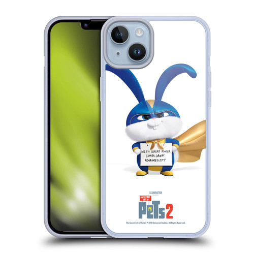 The Secret Life of Pets 2 Character Posters Snowball Rabbit Bunny Soft Gel Case for Apple iPhone 14 Plus