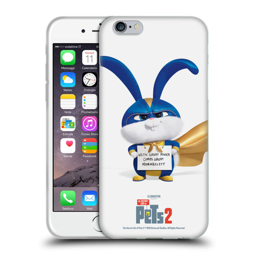The Secret Life of Pets 2 Character Posters Snowball Rabbit Bunny Soft Gel Case for Apple iPhone 6 / iPhone 6s