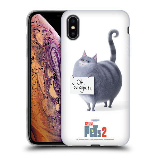 The Secret Life of Pets 2 Character Posters Chloe Cat Soft Gel Case for Apple iPhone XS Max