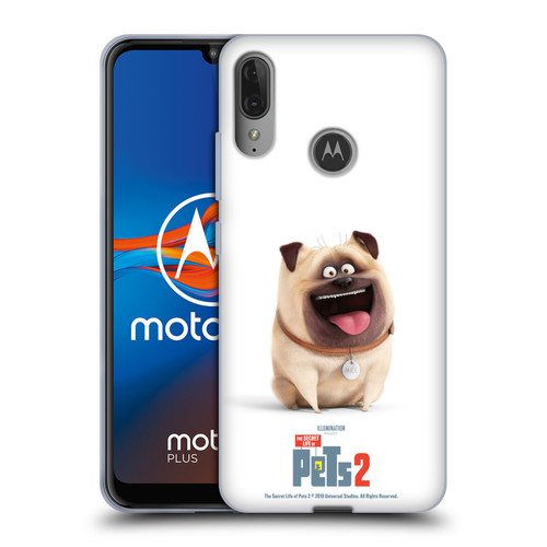 The Secret Life of Pets 2 Character Posters Mel Pug Dog Soft Gel Case for Motorola Moto E6 Plus
