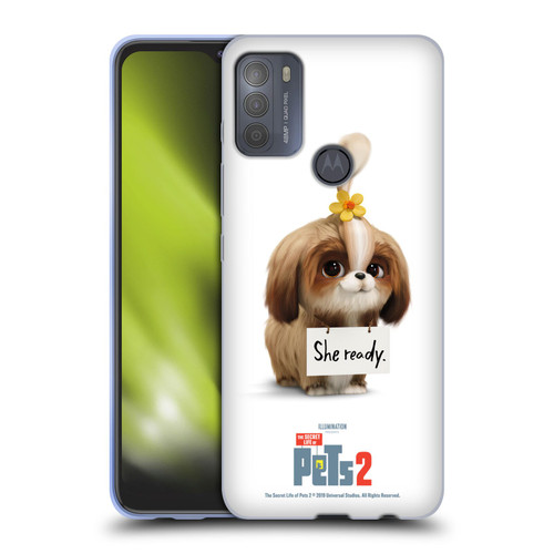 The Secret Life of Pets 2 Character Posters Daisy Shi Tzu Dog Soft Gel Case for Motorola Moto G50