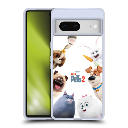 The Secret Life of Pets 2 Character Posters Group Soft Gel Case for Google Pixel 7
