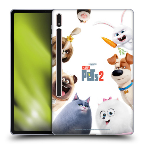 The Secret Life of Pets 2 Character Posters Group Soft Gel Case for Samsung Galaxy Tab S8 Plus