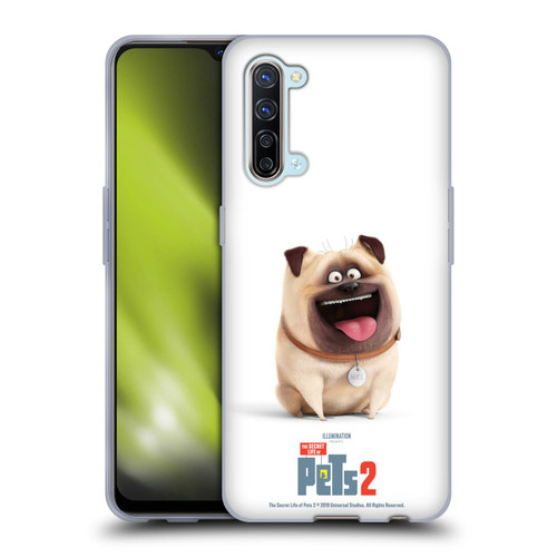The Secret Life of Pets 2 Character Posters Mel Pug Dog Soft Gel Case for OPPO Find X2 Lite 5G