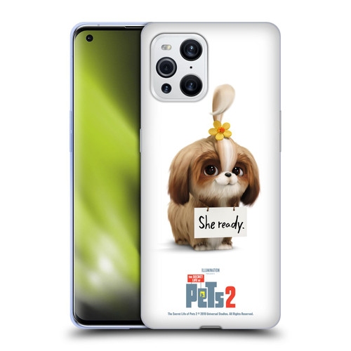 The Secret Life of Pets 2 Character Posters Daisy Shi Tzu Dog Soft Gel Case for OPPO Find X3 / Pro