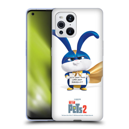 The Secret Life of Pets 2 Character Posters Snowball Rabbit Bunny Soft Gel Case for OPPO Find X3 / Pro