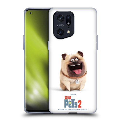 The Secret Life of Pets 2 Character Posters Mel Pug Dog Soft Gel Case for OPPO Find X5 Pro