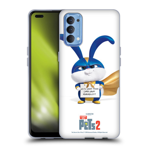 The Secret Life of Pets 2 Character Posters Snowball Rabbit Bunny Soft Gel Case for OPPO Reno 4 5G