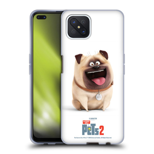 The Secret Life of Pets 2 Character Posters Mel Pug Dog Soft Gel Case for OPPO Reno4 Z 5G