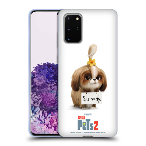 The Secret Life of Pets 2 Character Posters Daisy Shi Tzu Dog Soft Gel Case for Samsung Galaxy S20+ / S20+ 5G