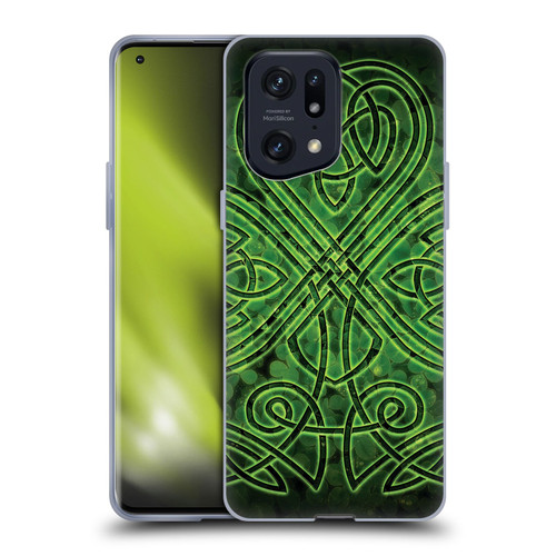 Brigid Ashwood Celtic Wisdom 3 Irish Shamrock Soft Gel Case for OPPO Find X5 Pro