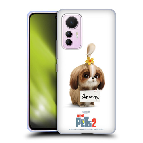 The Secret Life of Pets 2 Character Posters Daisy Shi Tzu Dog Soft Gel Case for Xiaomi 12 Lite