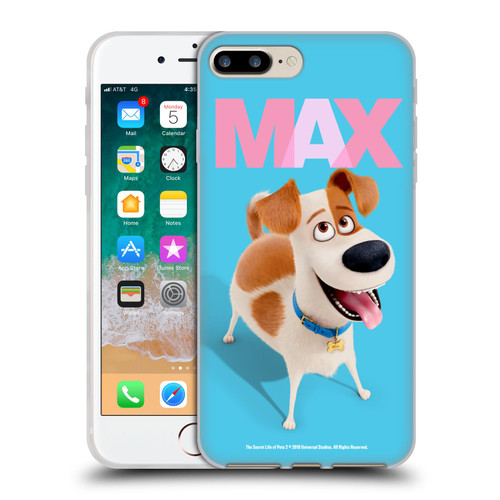 The Secret Life of Pets 2 II For Pet's Sake Max Dog Soft Gel Case for Apple iPhone 7 Plus / iPhone 8 Plus