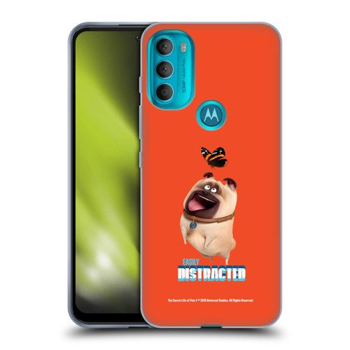 The Secret Life of Pets 2 II For Pet's Sake Mel Pug Dog Butterfly Soft Gel Case for Motorola Moto G71 5G