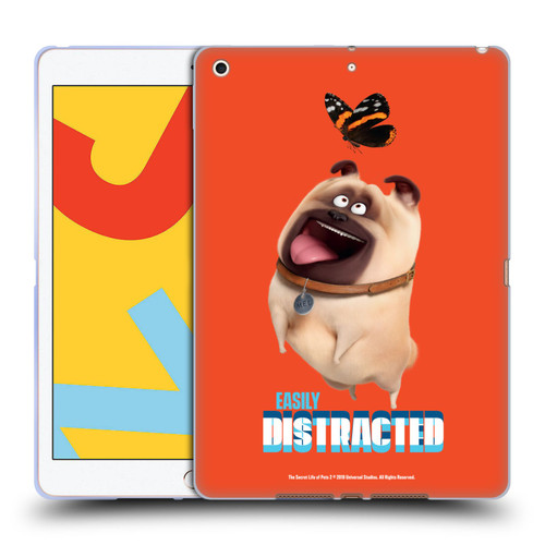 The Secret Life of Pets 2 II For Pet's Sake Mel Pug Dog Butterfly Soft Gel Case for Apple iPad 10.2 2019/2020/2021
