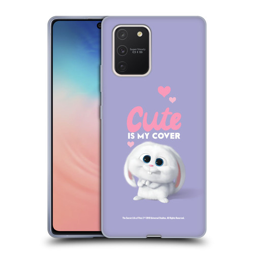 The Secret Life of Pets 2 II For Pet's Sake Snowball Rabbit Bunny Cute Soft Gel Case for Samsung Galaxy S10 Lite