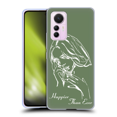 Billie Eilish Happier Than Ever Album Stencil Green Soft Gel Case for Xiaomi 12 Lite