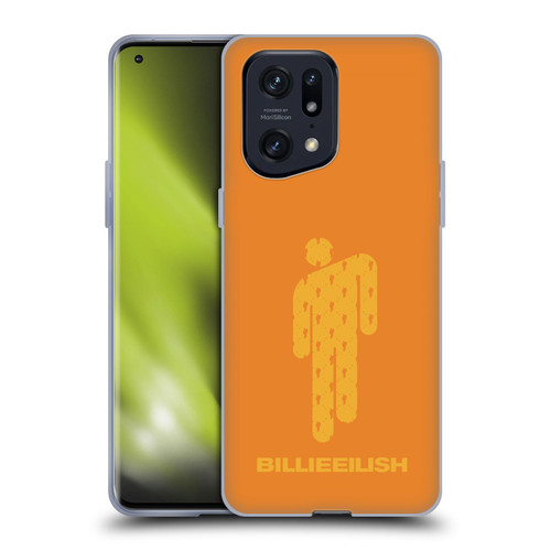 Billie Eilish Key Art Blohsh Orange Soft Gel Case for OPPO Find X5 Pro