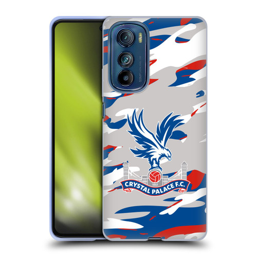 Crystal Palace FC Crest Camouflage Soft Gel Case for Motorola Edge 30