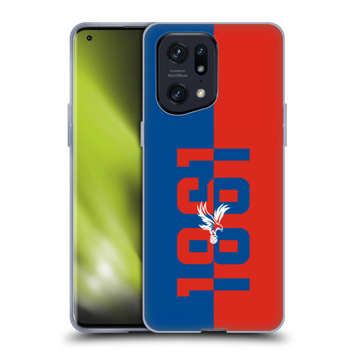 Crystal Palace FC Crest 1861 Soft Gel Case for OPPO Find X5 Pro