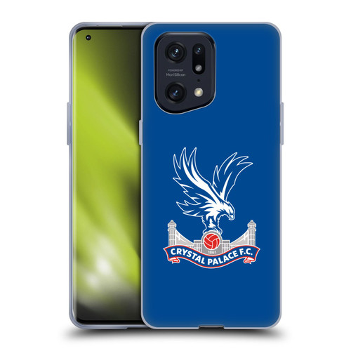 Crystal Palace FC Crest Plain Soft Gel Case for OPPO Find X5 Pro