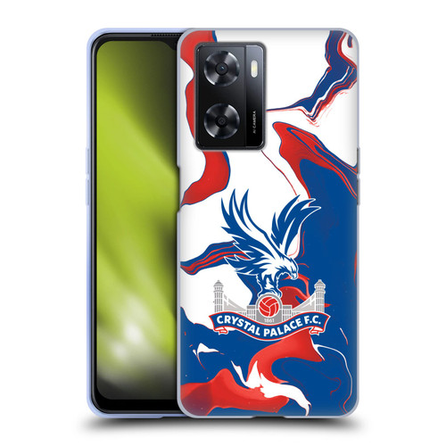 Crystal Palace FC Crest Marble Soft Gel Case for OPPO A57s