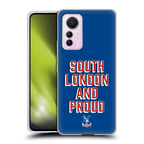 Crystal Palace FC Crest South London And Proud Soft Gel Case for Xiaomi 12 Lite