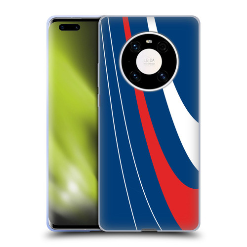 Ameritech Graphics Red And White Swirl Soft Gel Case for Huawei Mate 40 Pro 5G