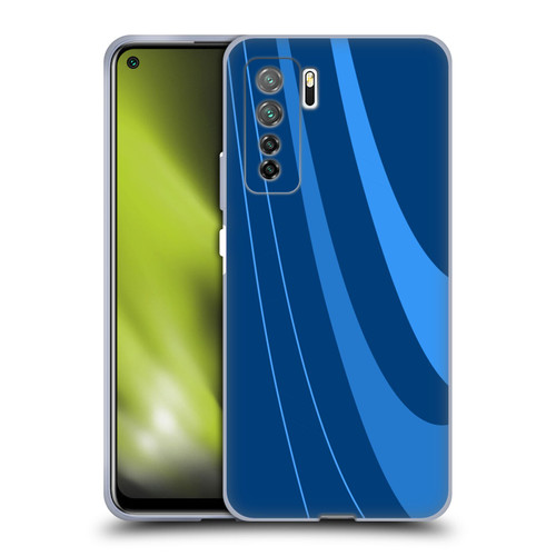 Ameritech Graphics Blue Mono Swirl Soft Gel Case for Huawei Nova 7 SE/P40 Lite 5G