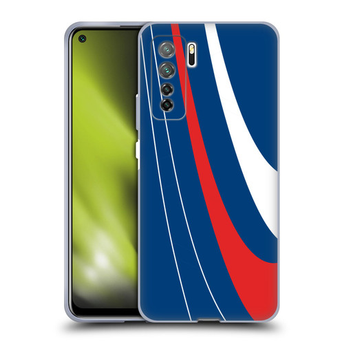 Ameritech Graphics Red And White Swirl Soft Gel Case for Huawei Nova 7 SE/P40 Lite 5G