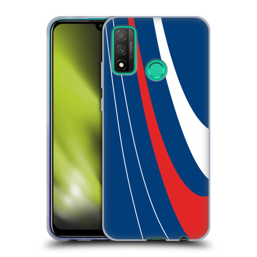 Ameritech Graphics Red And White Swirl Soft Gel Case for Huawei P Smart (2020)