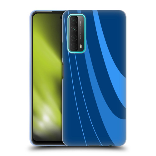 Ameritech Graphics Blue Mono Swirl Soft Gel Case for Huawei P Smart (2021)