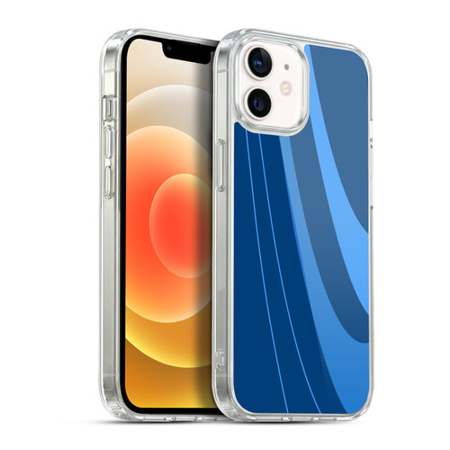 Ameritech Graphics Blue Mono Swirl Soft Gel Case for Apple iPhone 12 / iPhone 12 Pro & MagSafe