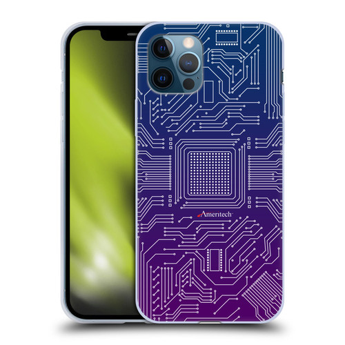Ameritech Graphics Circuit Board Soft Gel Case for Apple iPhone 12 / iPhone 12 Pro