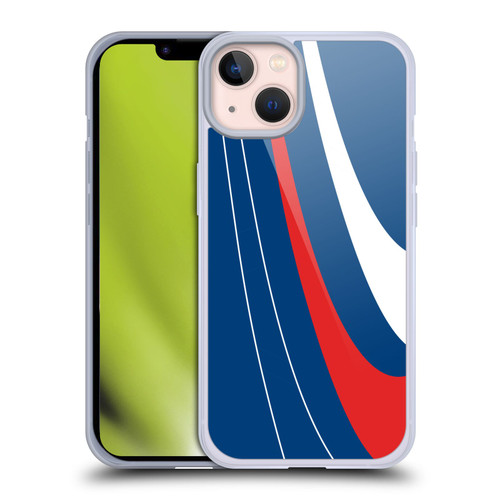 Ameritech Graphics Red And White Swirl Soft Gel Case for Apple iPhone 13