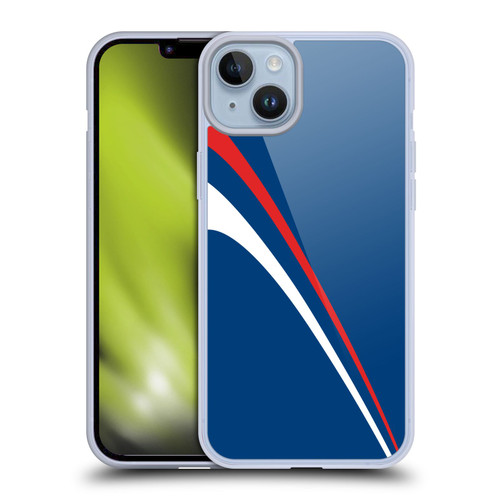 Ameritech Graphics Red And White Lines Soft Gel Case for Apple iPhone 14 Plus