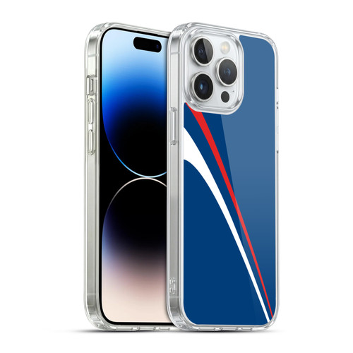 Ameritech Graphics Red And White Lines Soft Gel Case for Apple iPhone 14 Pro Max & MagSafe