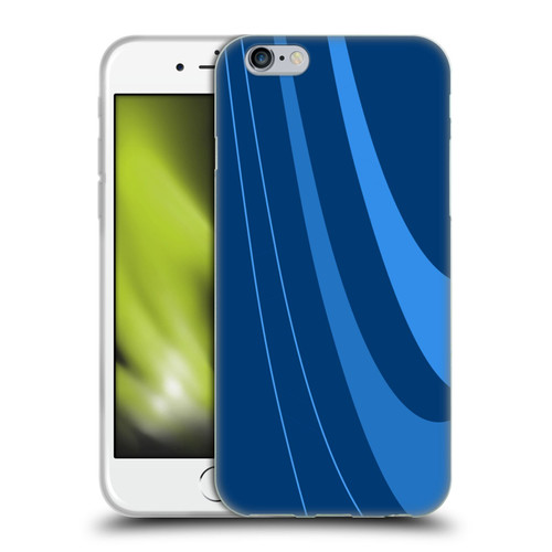 Ameritech Graphics Blue Mono Swirl Soft Gel Case for Apple iPhone 6 / iPhone 6s