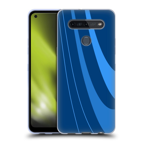 Ameritech Graphics Blue Mono Swirl Soft Gel Case for LG K51S