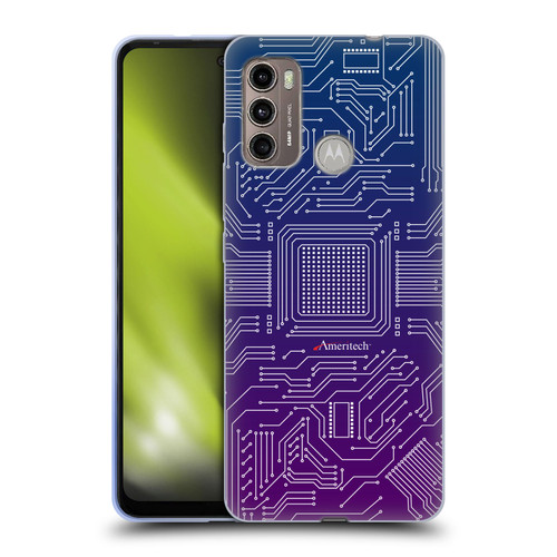 Ameritech Graphics Circuit Board Soft Gel Case for Motorola Moto G60 / Moto G40 Fusion