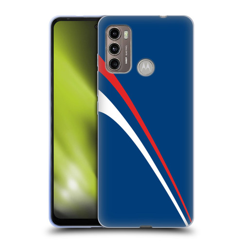 Ameritech Graphics Red And White Lines Soft Gel Case for Motorola Moto G60 / Moto G40 Fusion