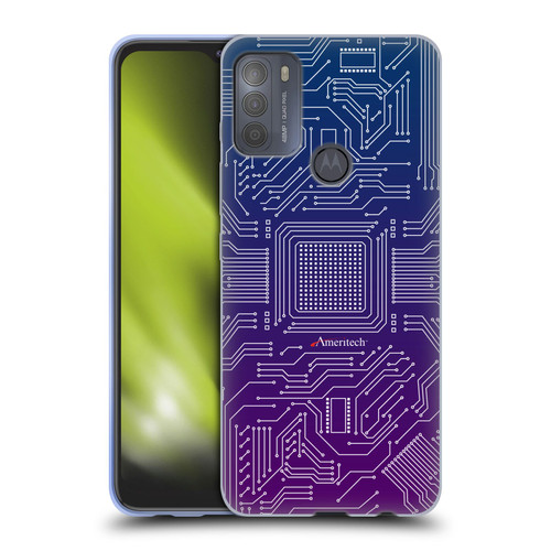 Ameritech Graphics Circuit Board Soft Gel Case for Motorola Moto G50