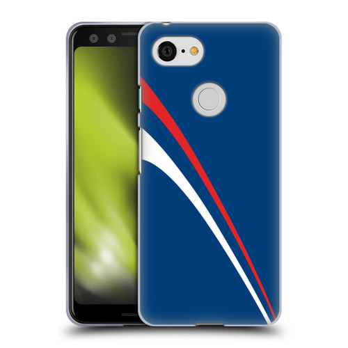 Ameritech Graphics Red And White Lines Soft Gel Case for Google Pixel 3