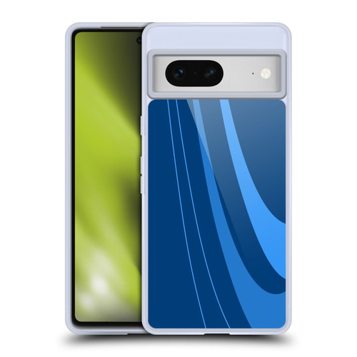 Ameritech Graphics Blue Mono Swirl Soft Gel Case for Google Pixel 7