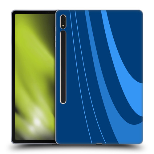Ameritech Graphics Blue Mono Swirl Soft Gel Case for Samsung Galaxy Tab S8 Plus