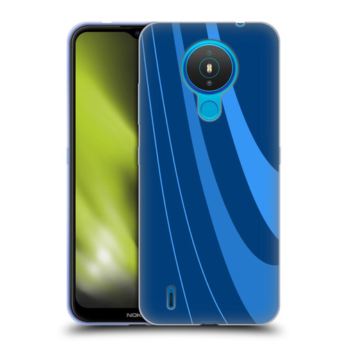 Ameritech Graphics Blue Mono Swirl Soft Gel Case for Nokia 1.4