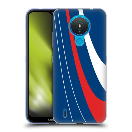 Ameritech Graphics Red And White Swirl Soft Gel Case for Nokia 1.4