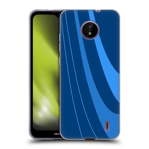 Ameritech Graphics Blue Mono Swirl Soft Gel Case for Nokia C10 / C20